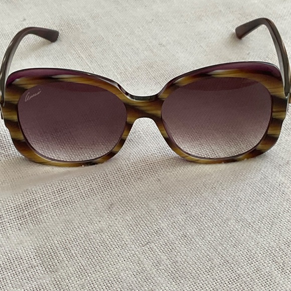•Gucci Brown Violet Horn GG3189/S Sunglasses main image 13